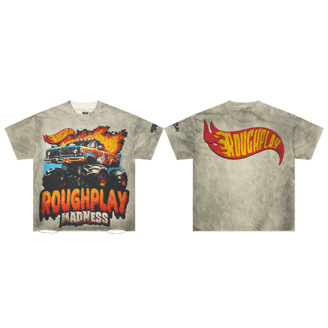 RoughPlay NYC Distressed, Ripped, and Sparkling Short-Sleeve T-Shirt