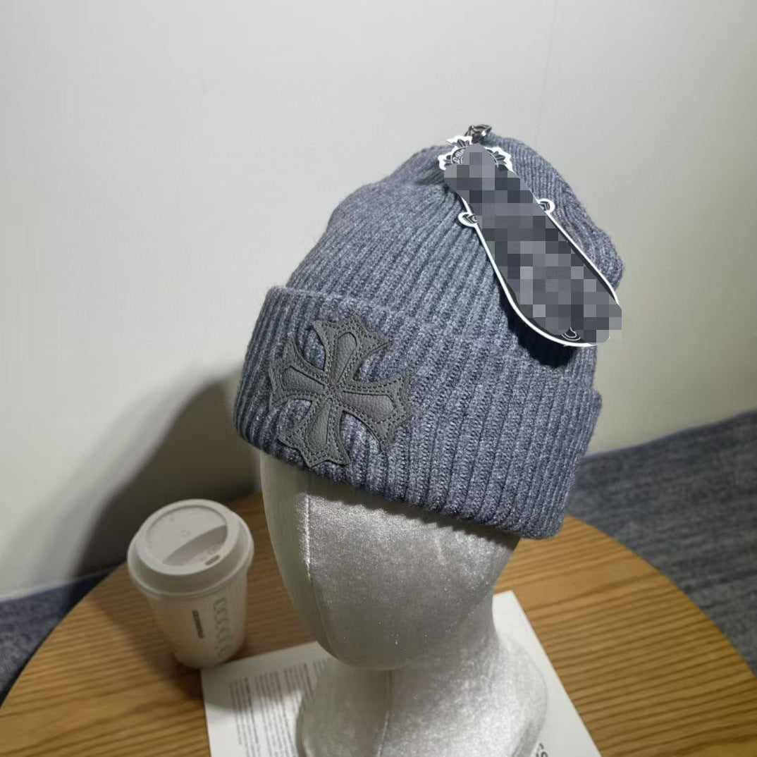 Chrome Hearts embroidered knitted hat