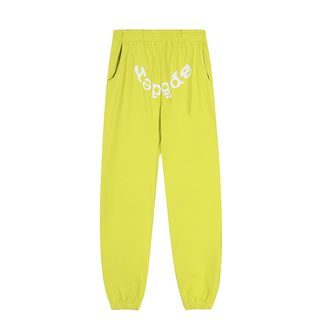 Sp5der 555555 star pattern hooded trousers and sweatshirt