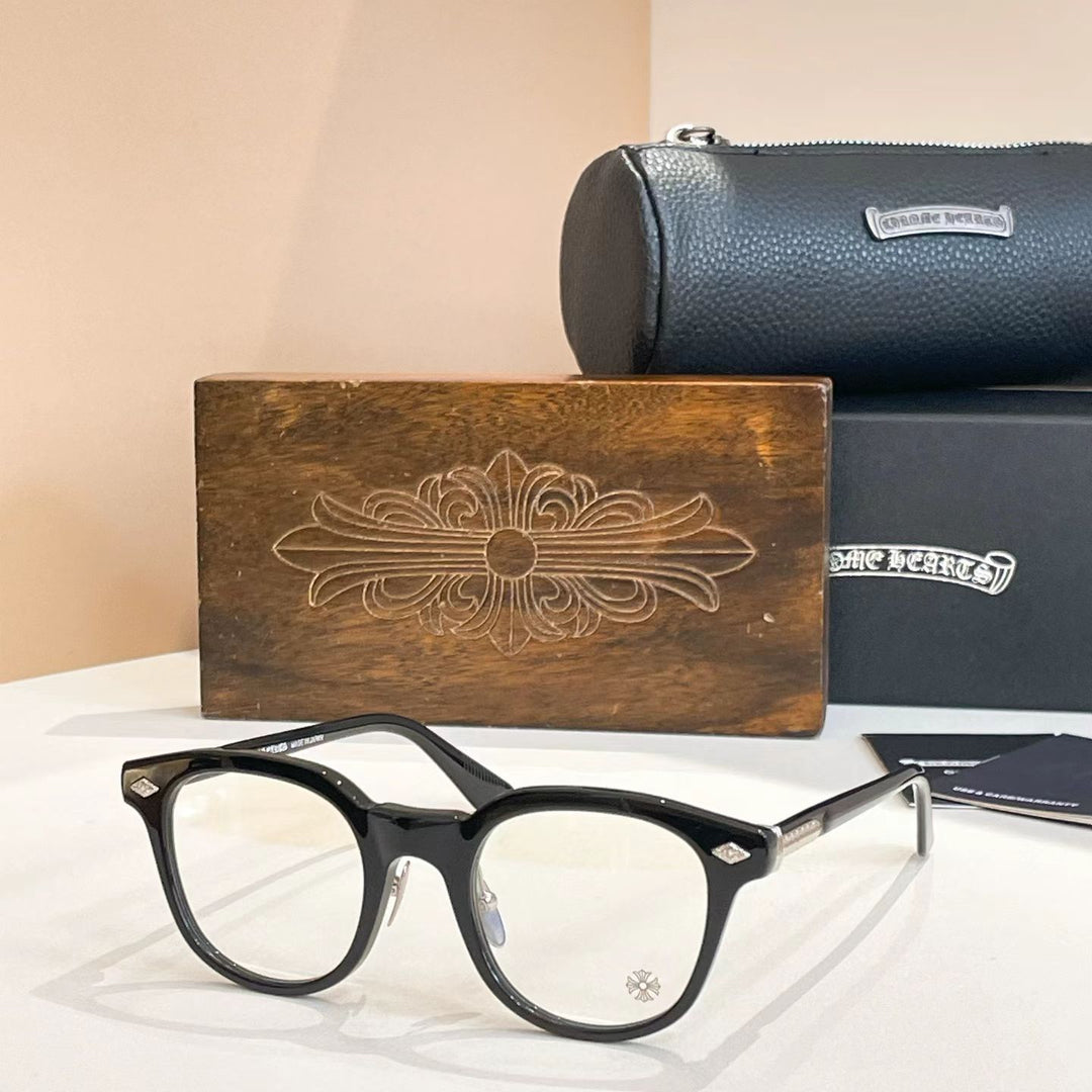 Chrome Hearts Irregular Eyeglasses with Nose Pads
