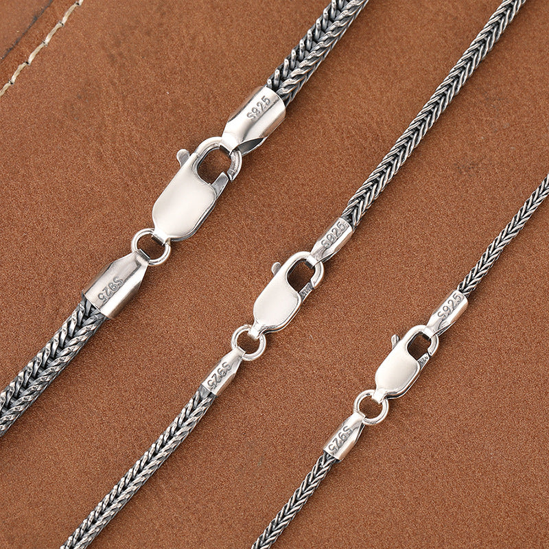 S925 silver snake bone chain