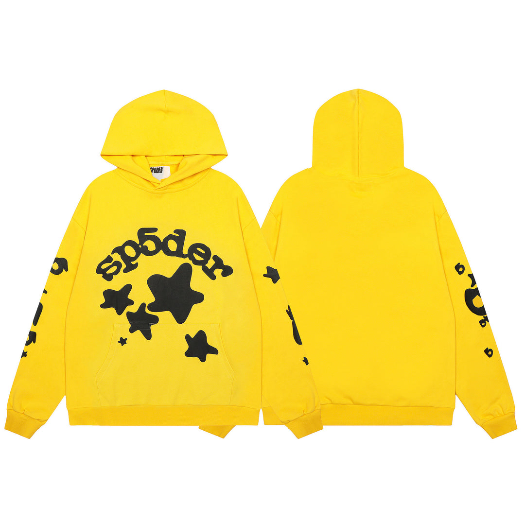 Sp5der555555 Spiderweb Foam Print Sweatshirt Set