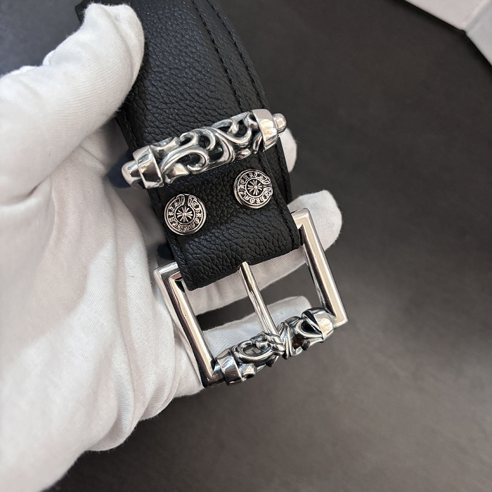 Chrome Hearts Retro Cross Buckle Belt