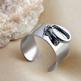 Titanium steel shell open ring