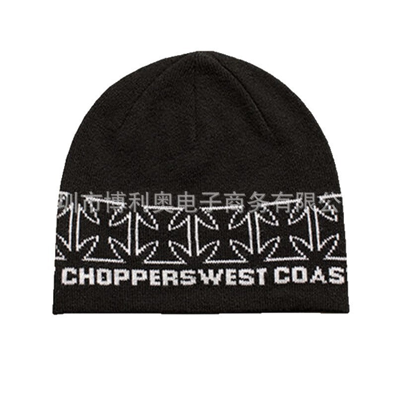 Hip Hop Cross Medal Knit Hat