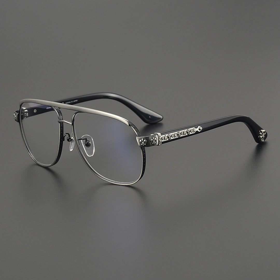 Chrome Hearts Hand-Engraved Aviator Glasses