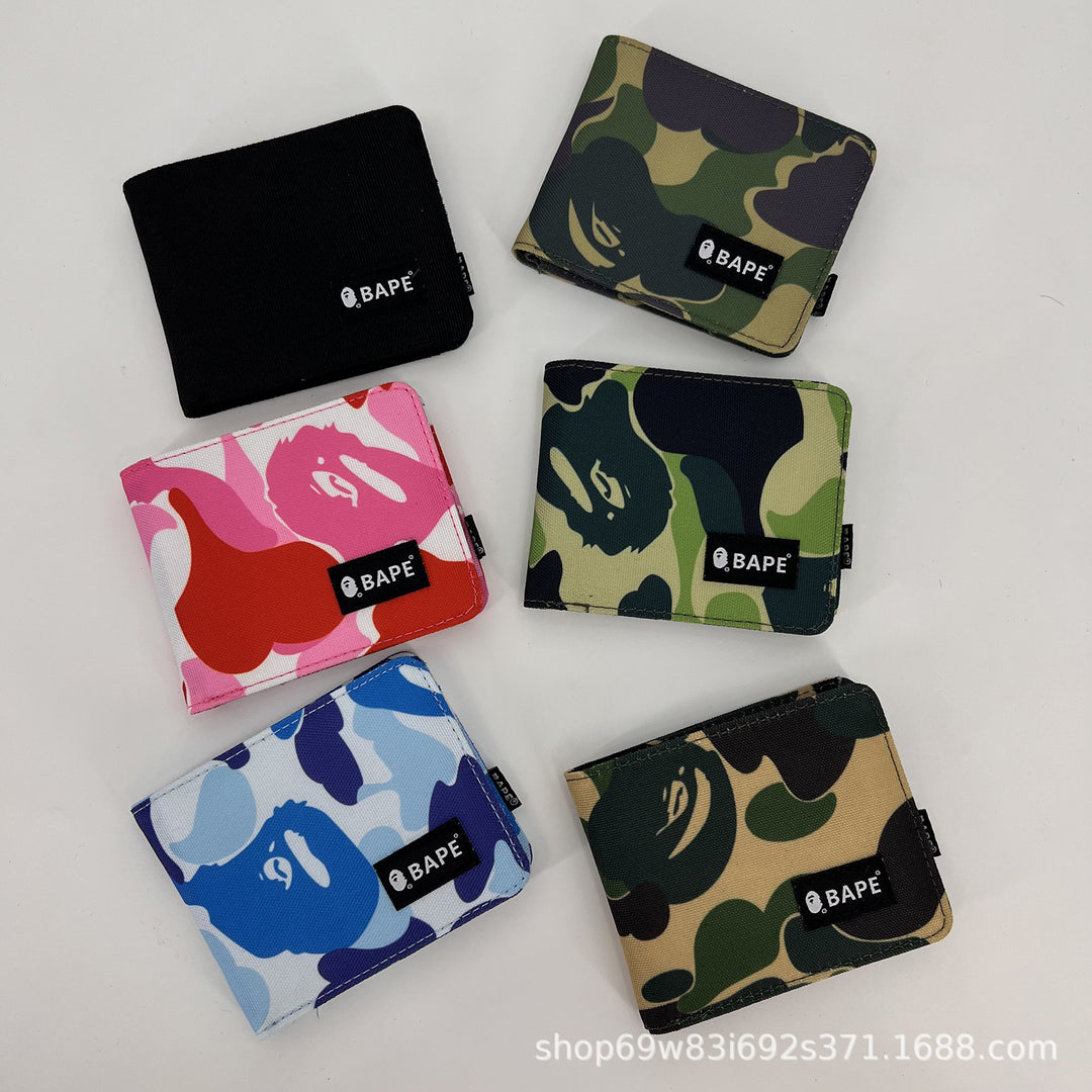 BAPE camouflage card holder wallet