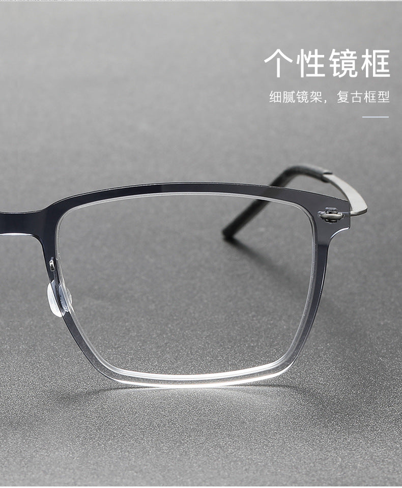 Slimming nylon frames pure titanium glasses