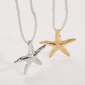 starfish necklace irregular alloy necklace