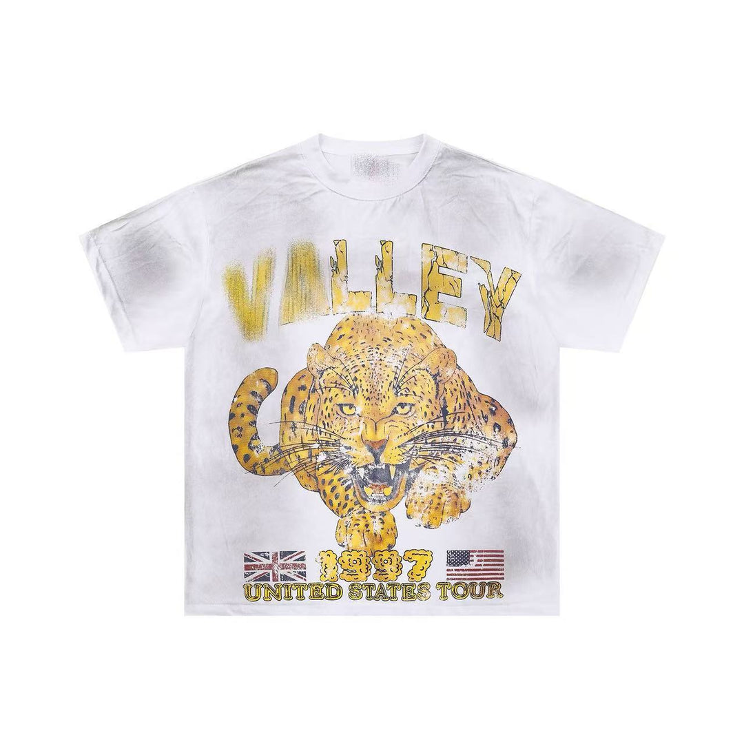 VAL Washed and Distressed Streetwear T-Shirt