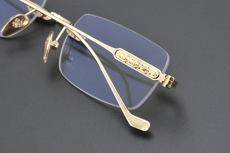 Chrome Hearts Engraved Rimless Frames