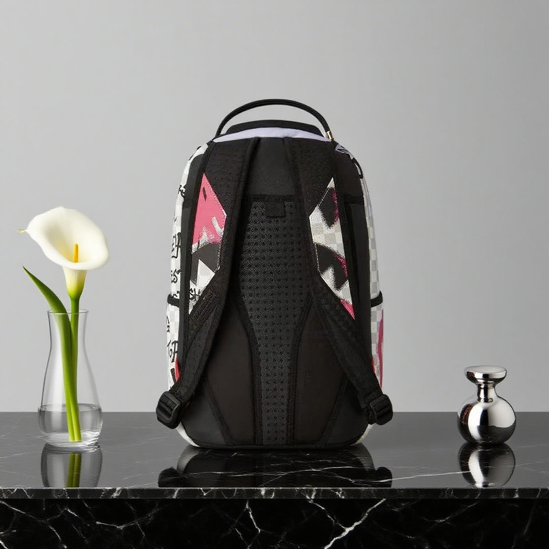 Shark Mouth Graffiti Casual Backpack