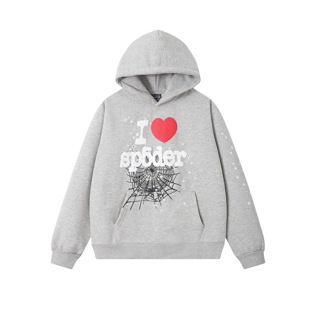 Sp5der foam letter 555 hoodie Pink Casual pants