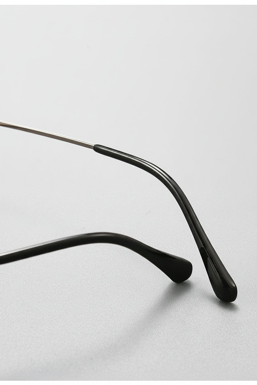 Wide-rim Oval Full-rim Small Frame Glasses
