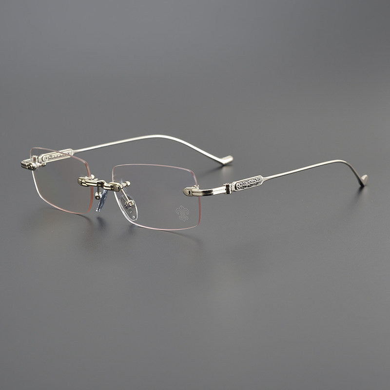 Chrome Hearts Engraved Rimless Frames