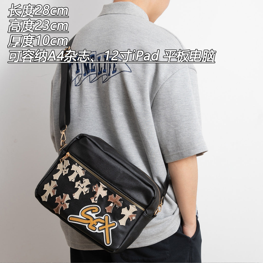 Chrome Hearts Camouflage Sports PU Leather Crossbody Bag