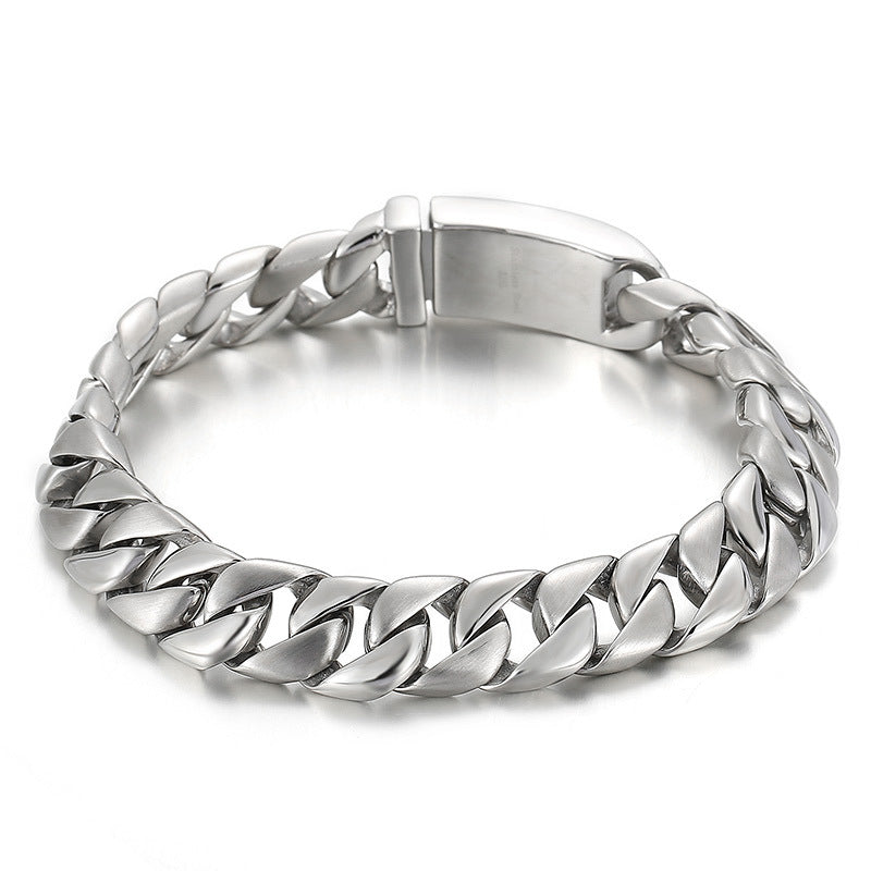 Minimalist titanium steel bracelet