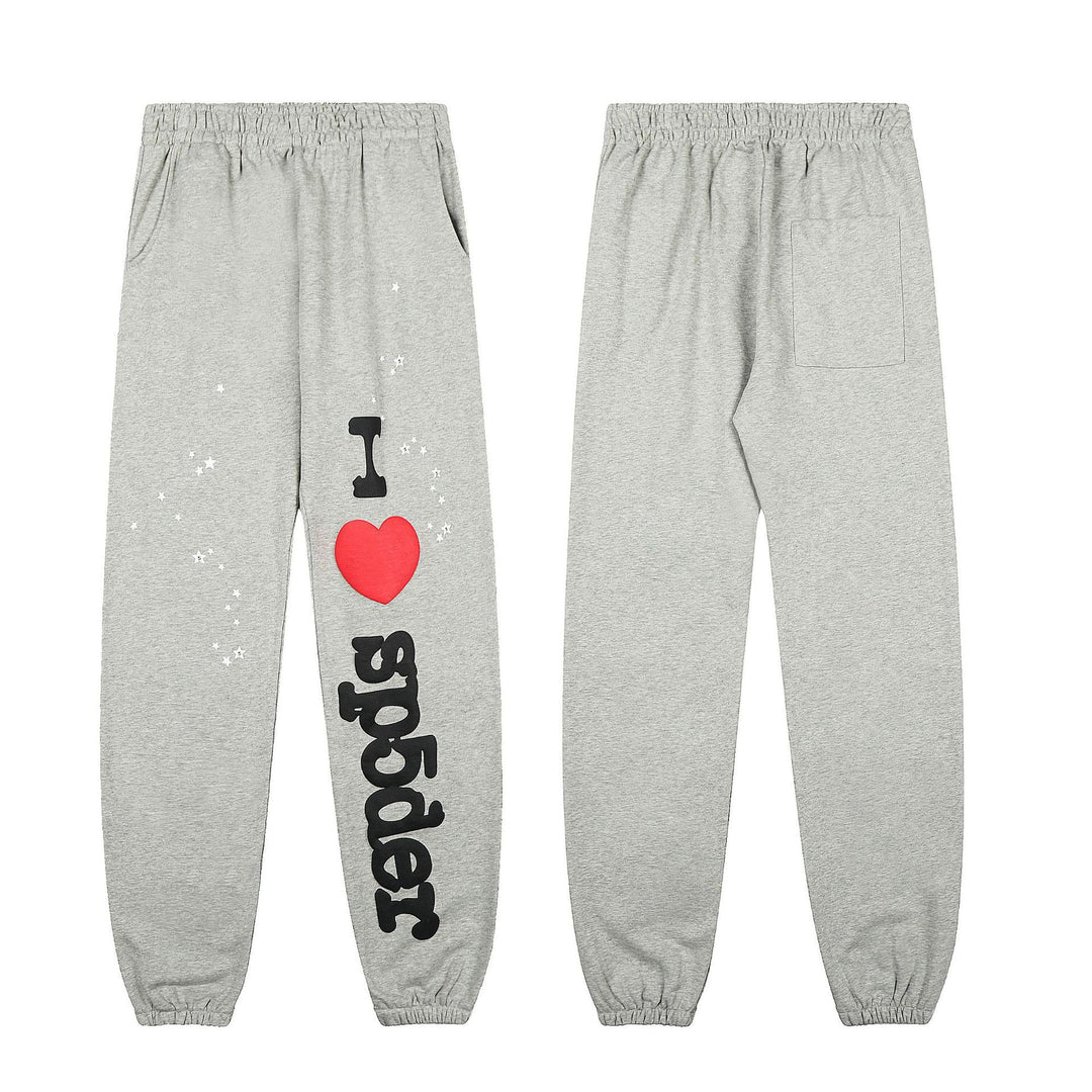 Sp5der555555 Spiderweb Foam Print Sweatshirt Set