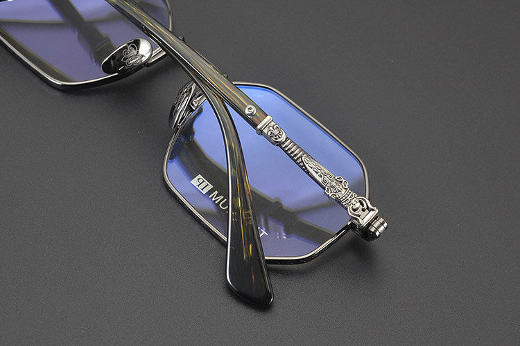 Chrome Hearts Polygonal Handcrafted Titanium Eyeglasses