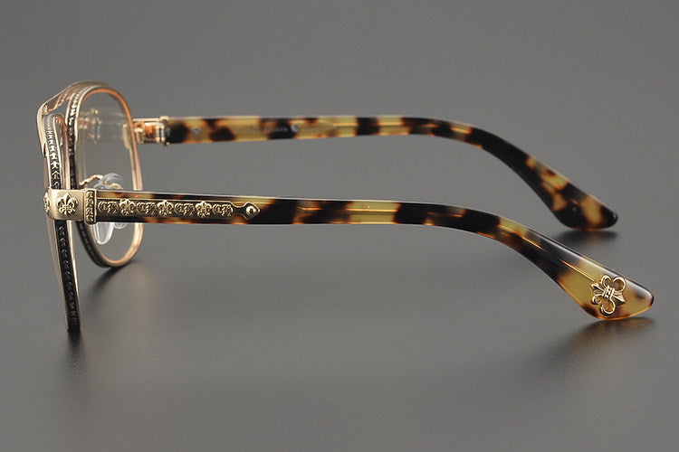 Chrome Hearts Hand-Engraved Aviator Glasses