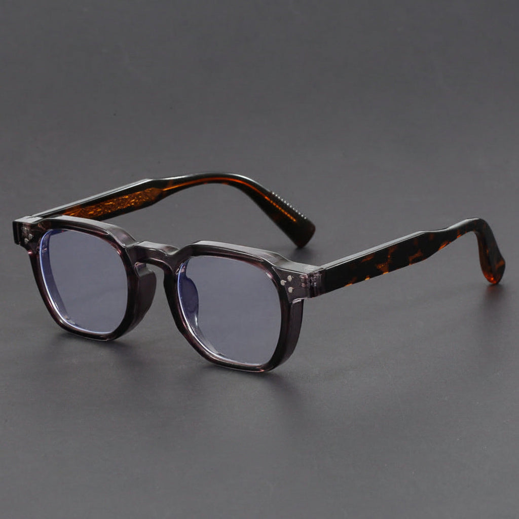 Classic retro square blue light blocking glasses