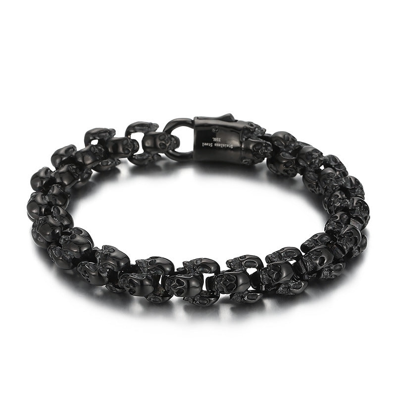 Retro Skull Personalized Stainless Steel Bracelet