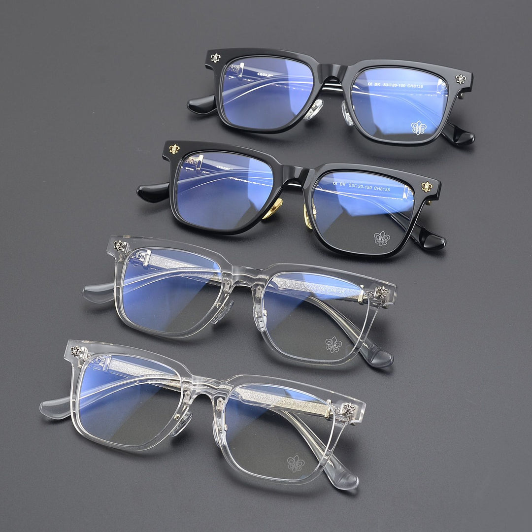 Chrome Hearts-Style Retro Acetate Eyeglass Frames