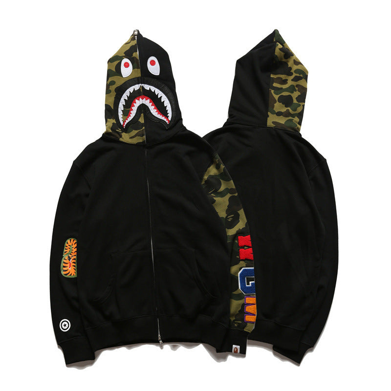 BAPE Shark camouflage jacket cardigan hooded