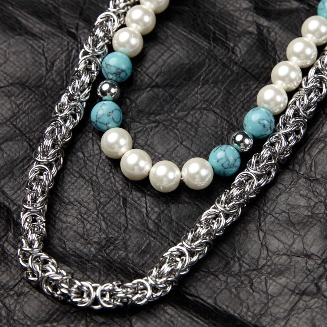 Pearl & Turquoise Jeans Chain