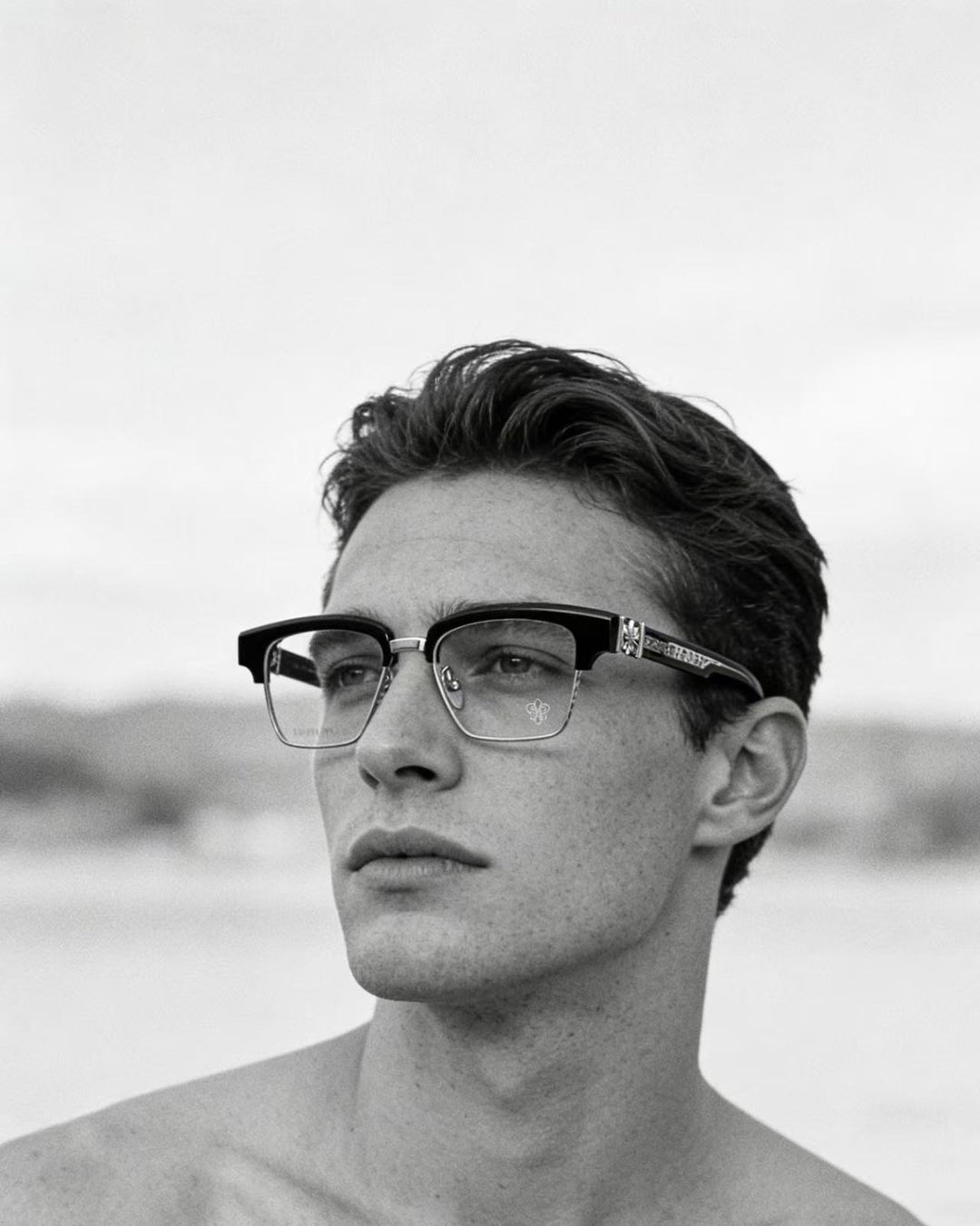 Chrome Hearts Heavy Industries Business Titanium Frame Eyeglasses