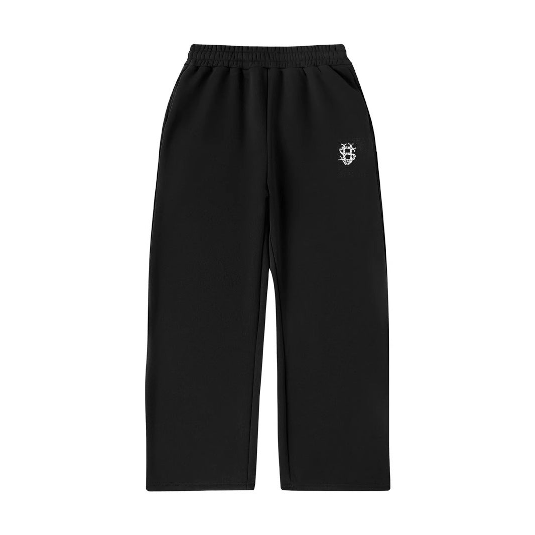 Hip Hop High Street Embroidered Sweatpants, Casual Pants