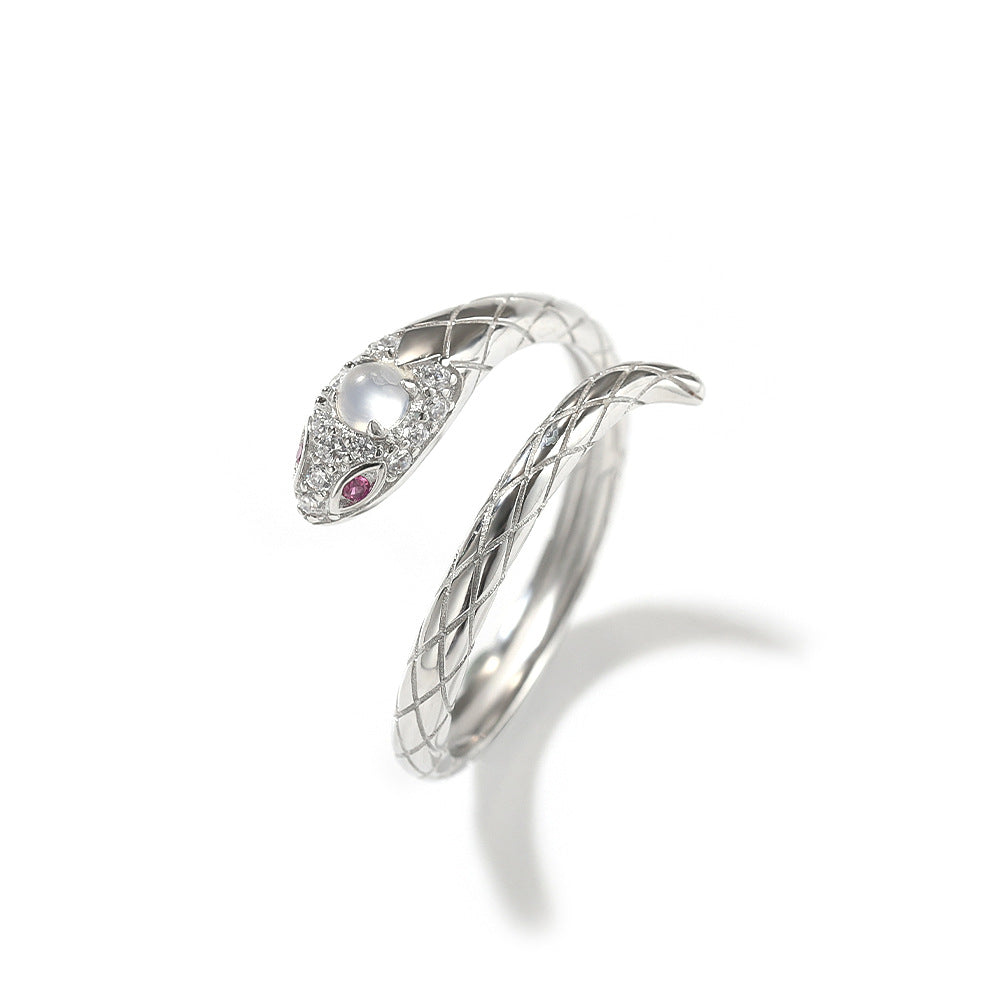 Zircon snake open ring