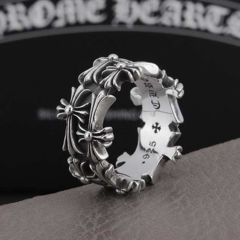 Chrome Hearts 925 Sterling Silver Tombstone Ring