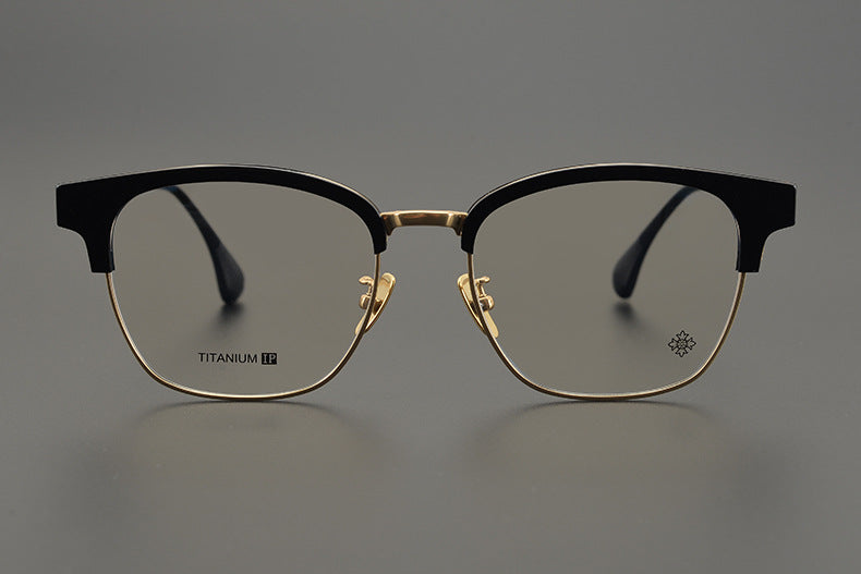 Retro Ultra-Light Semi-Rimless Glasses