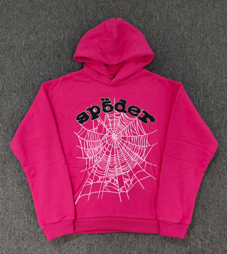 Sp5der Foam Print Spider Thick Fleece Hoodie