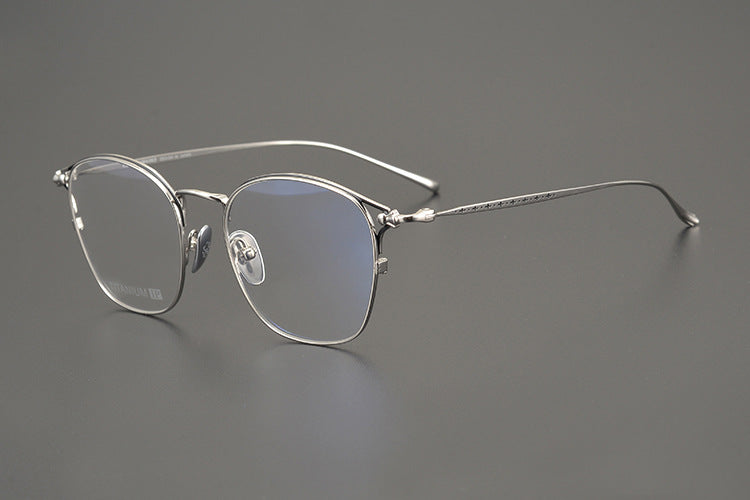 Handmade minimalist pure titanium fashion glasses