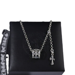 chrome hearts CH cross Round spring clavicle necklace