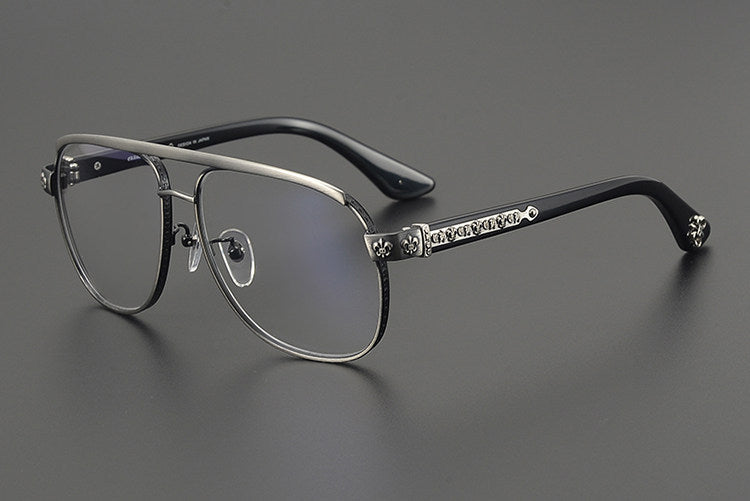 Chrome Hearts Hand-Engraved Aviator Glasses