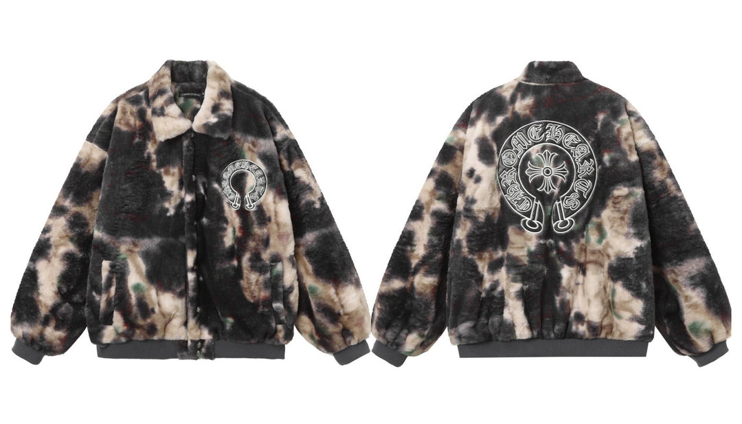 Chrome Hearts Cross Patch Embroidery Baseball Jacket
