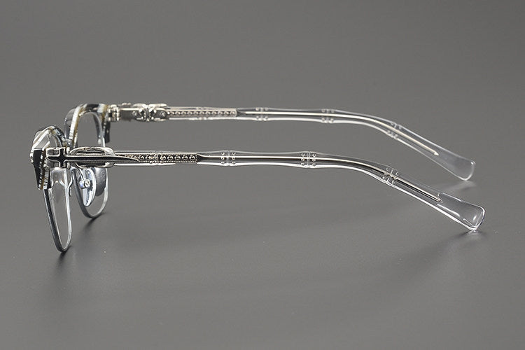Chrome Hearts Hand-Engraved Vintage Browline Eyeglasses