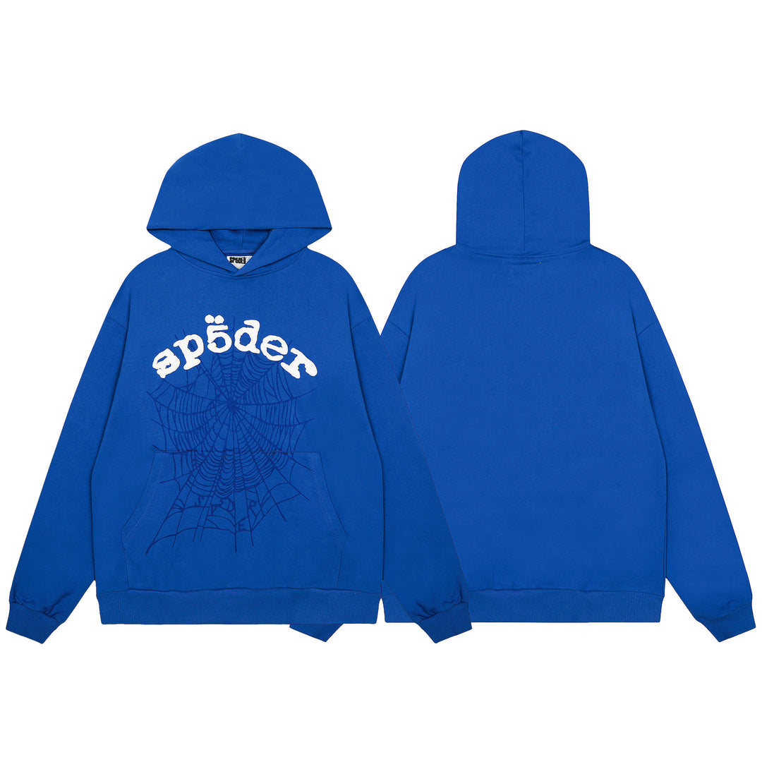 Sp5der555555 Spiderweb Foam Print Sweatshirt Set