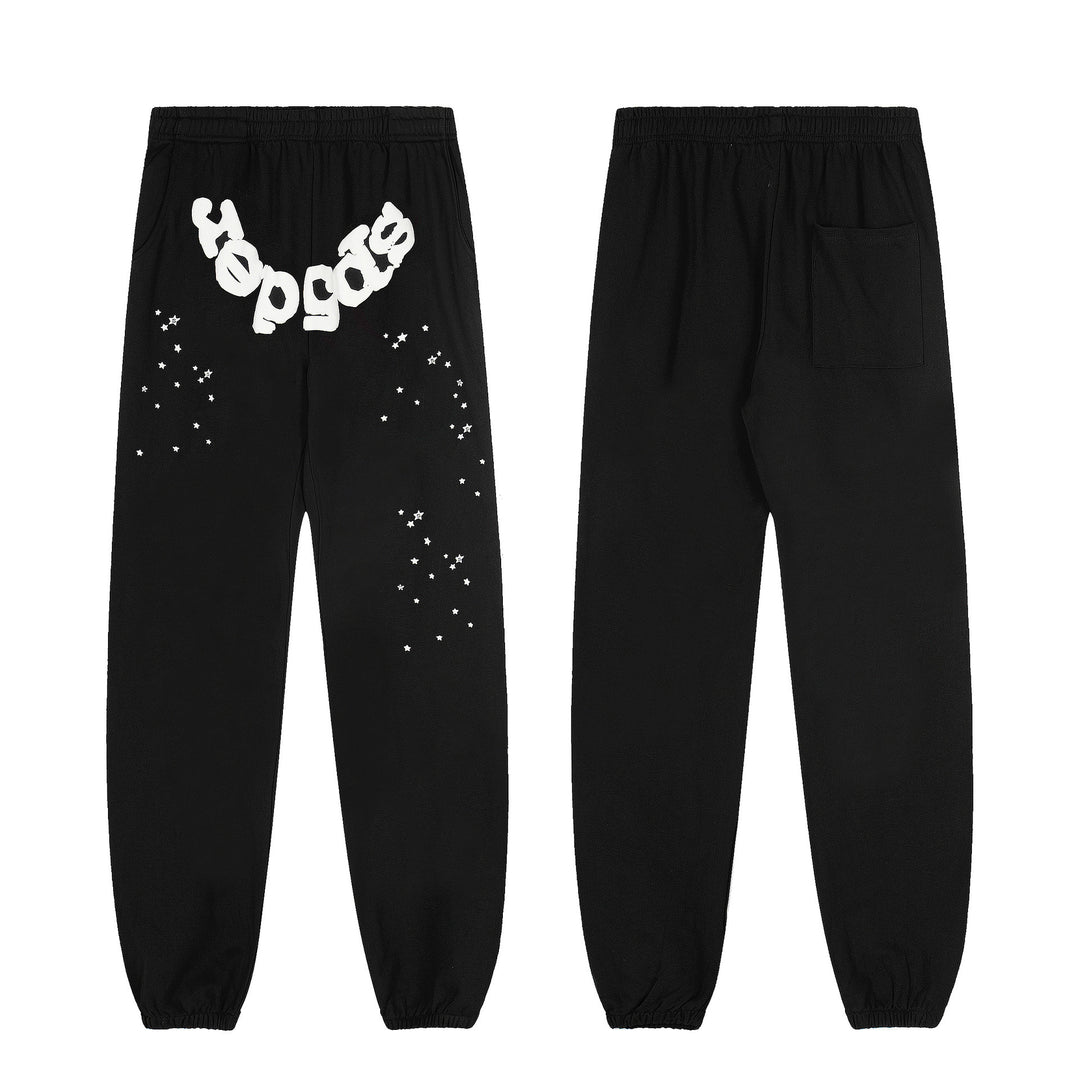 Sp5der555555 Spiderweb Foam Print Sweatshirt Set
