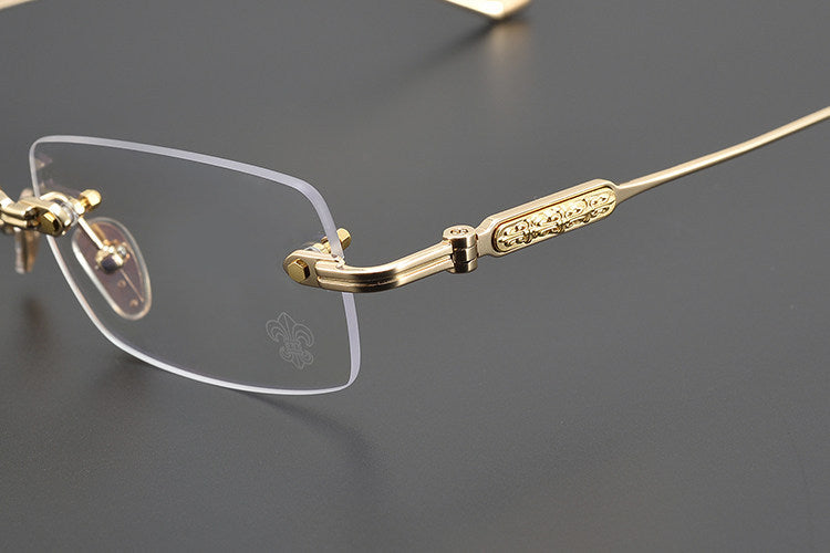 Chrome Hearts Engraved Rimless Frames