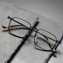 Square retro eyeglass frames for larger faces