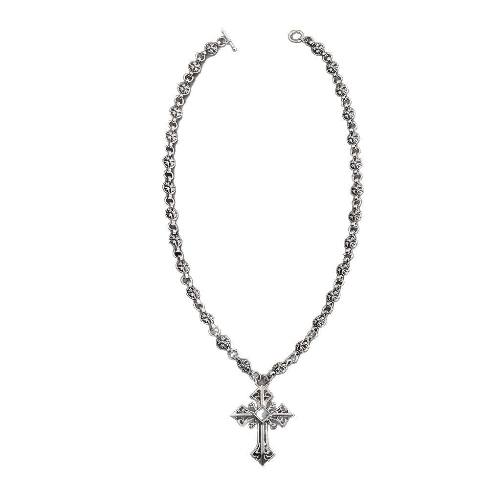 Chrome Hearts cross punk pendant necklace
