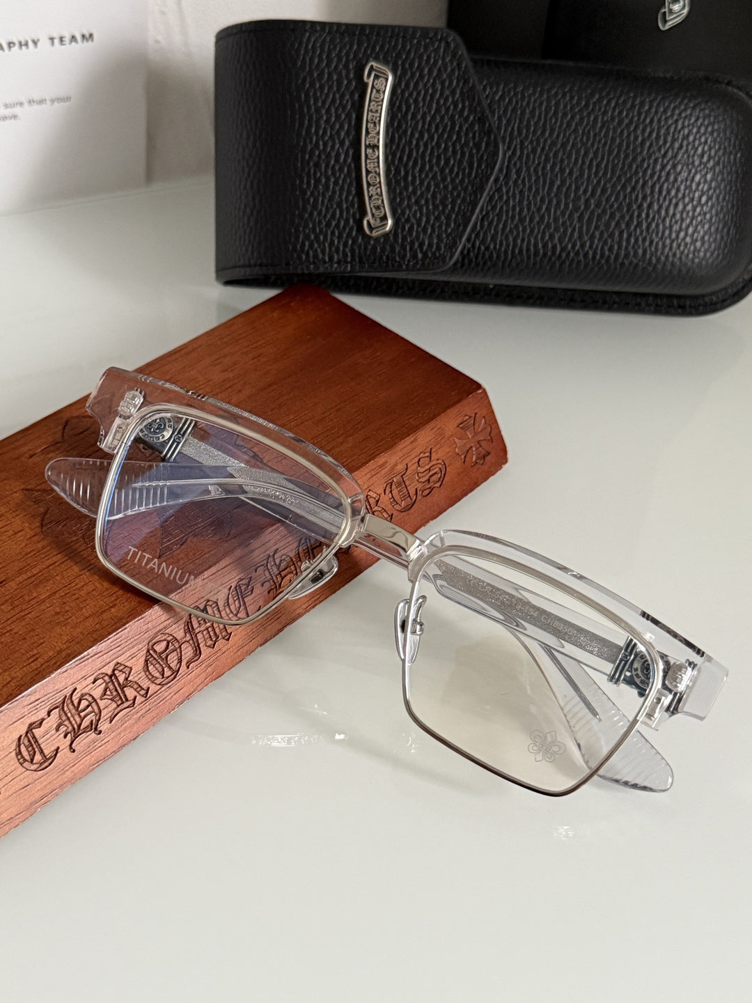 Chrome Hearts Heavy Industries Business Titanium Frame Eyeglasses