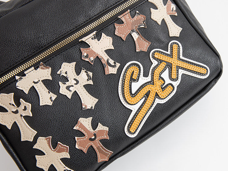 Chrome Hearts Camouflage Sports PU Leather Crossbody Bag