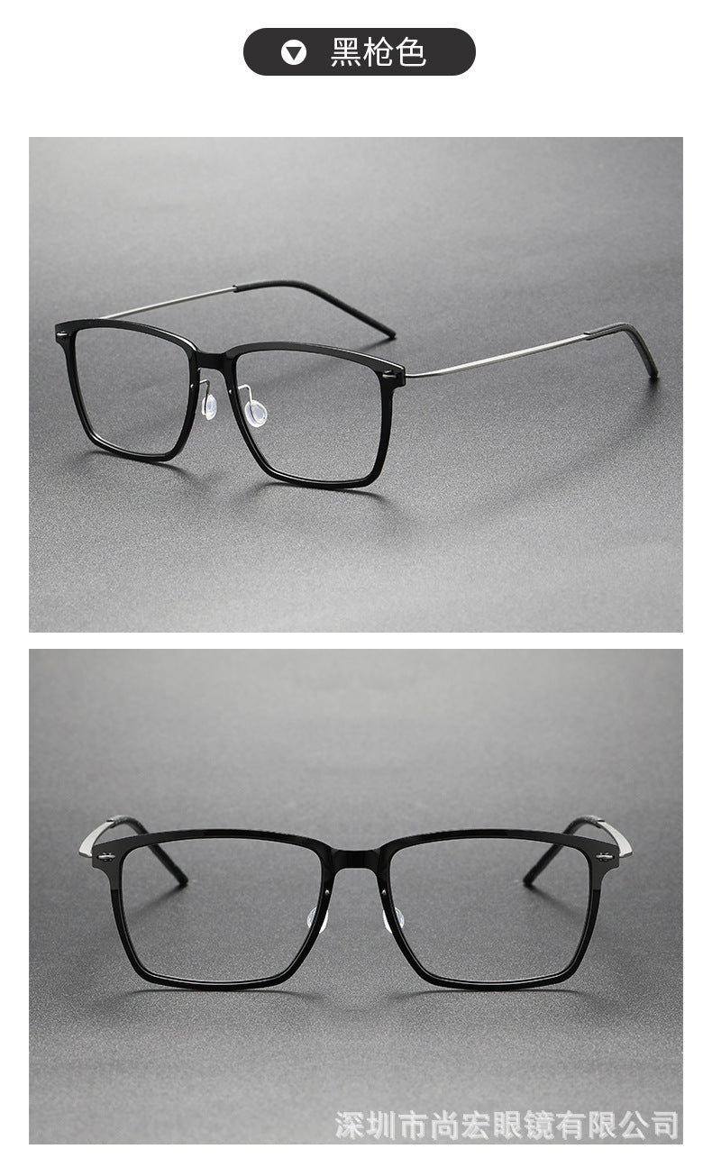 Slimming nylon frames pure titanium glasses