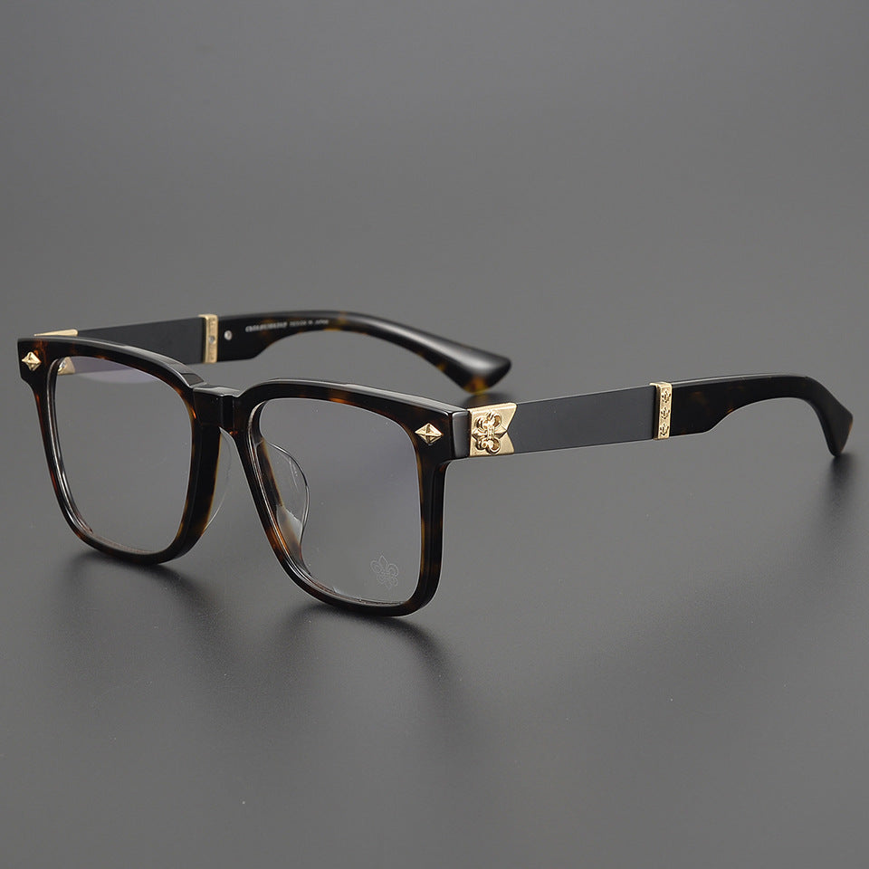 Chrome Hearts Acetate Pure Titanium Square Frame Eyeglasses