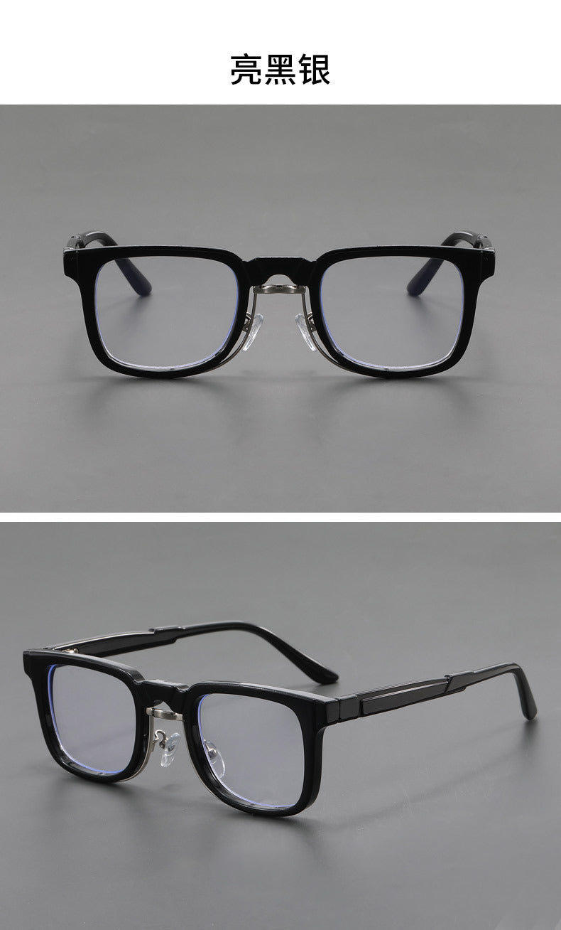 Modern square large-face polarized glasses